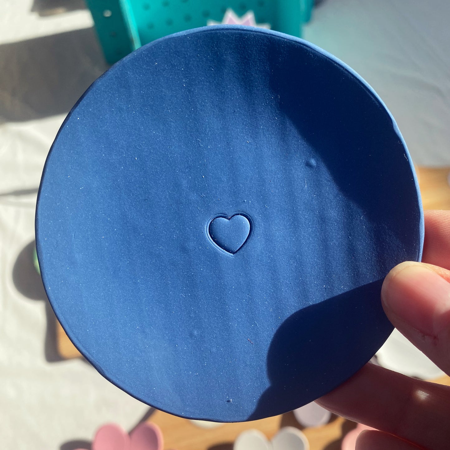 Royal Blue “Heart” Trinket Tray
