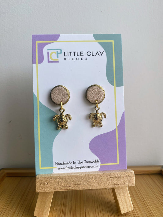 Sandy Turtle Studs