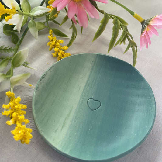 Green Tone Circle Tray