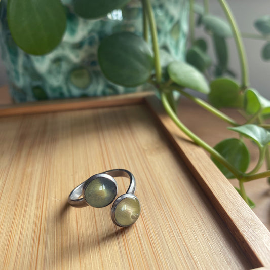 Green Mix Double Ring