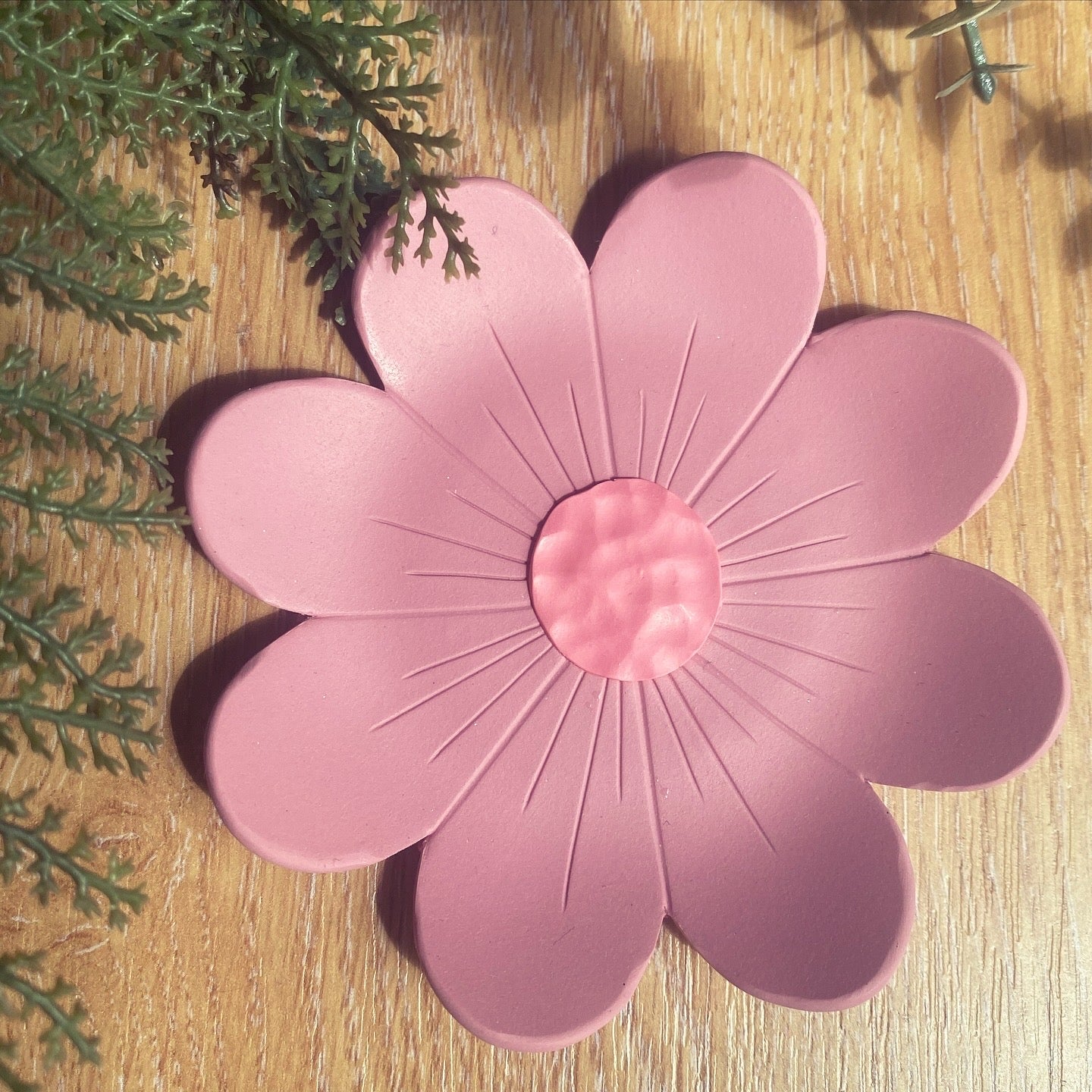 Pink Flower Trinket Tray