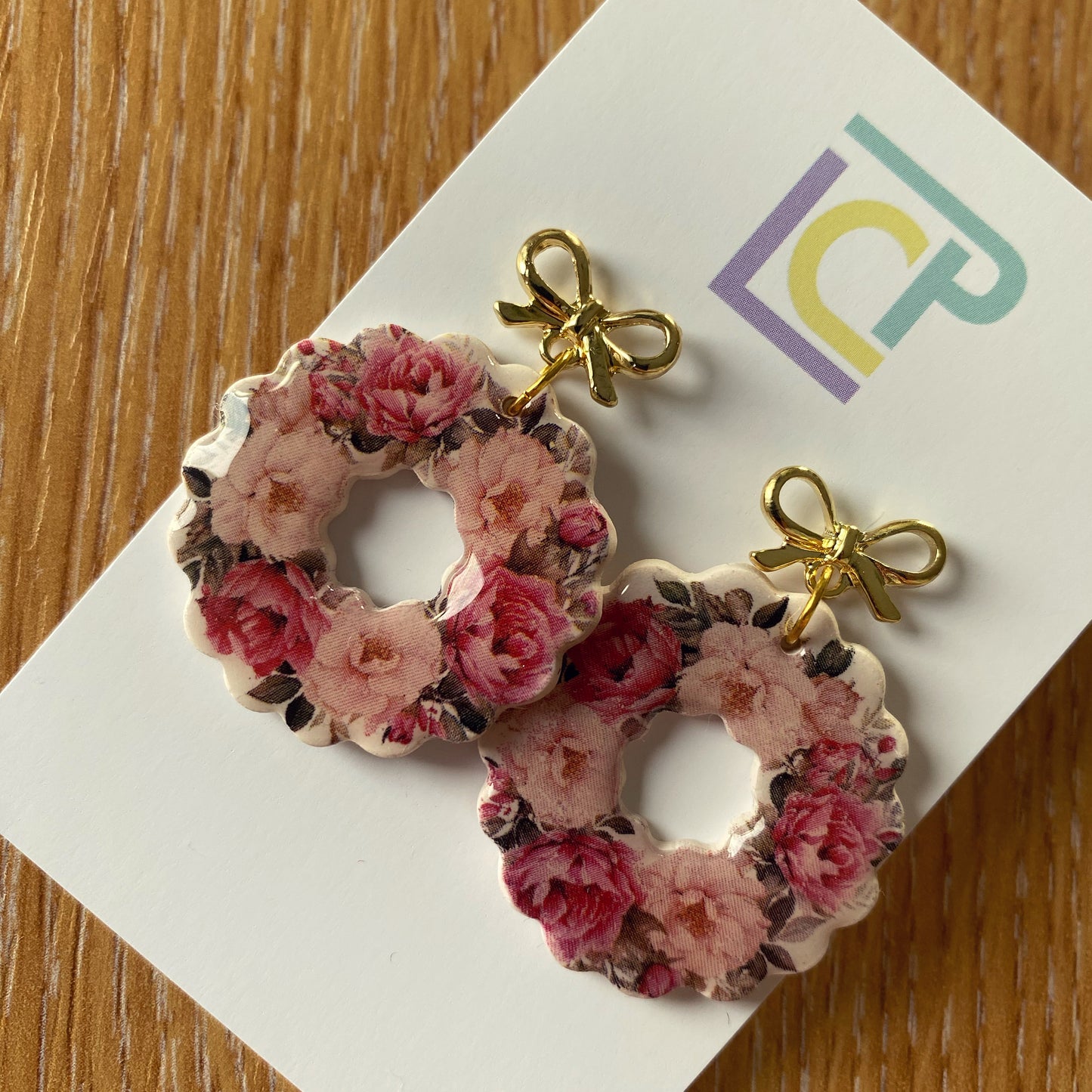 Floral bouquet Bow Earrings