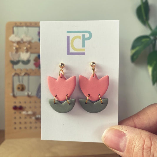 Tulip Ball Post Earrings
