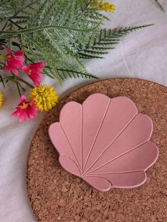 Pink Shell Trinket Tray