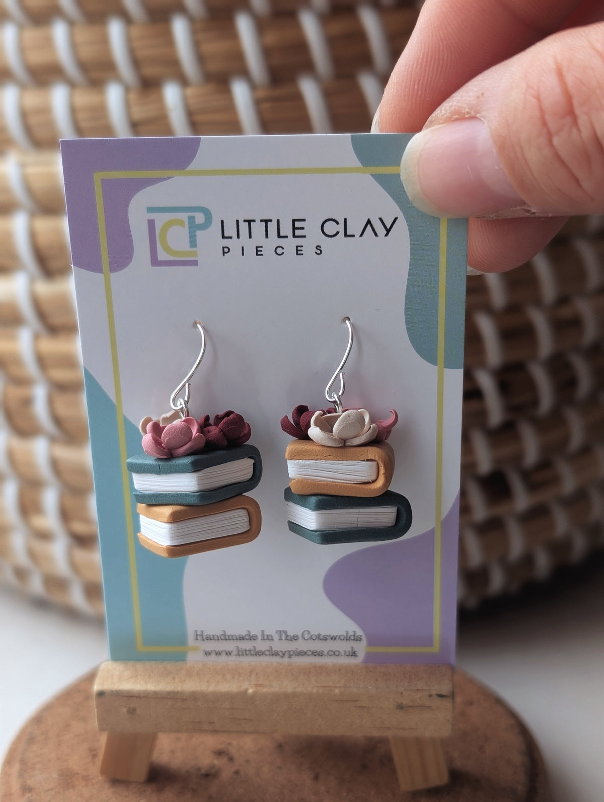 Stack of Books Hooks