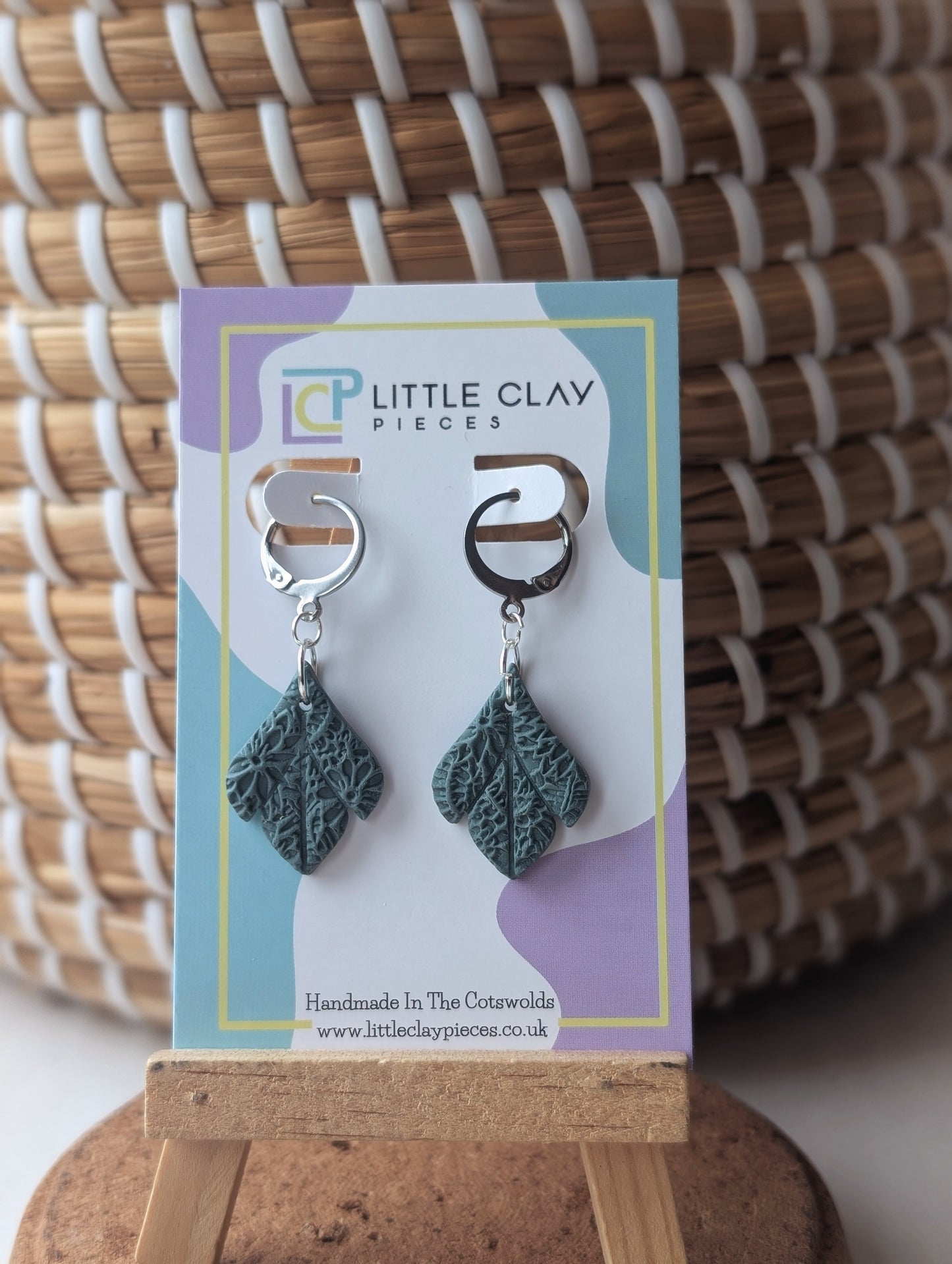Printed Leaf Huggies