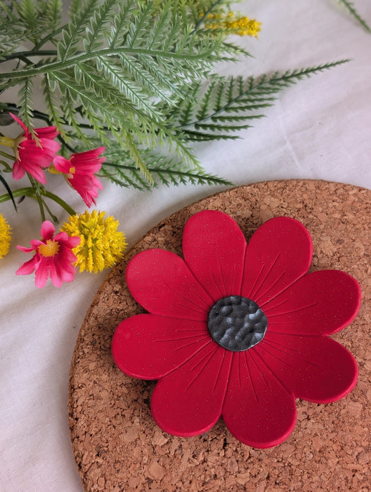 Red Flower Trinket Tray